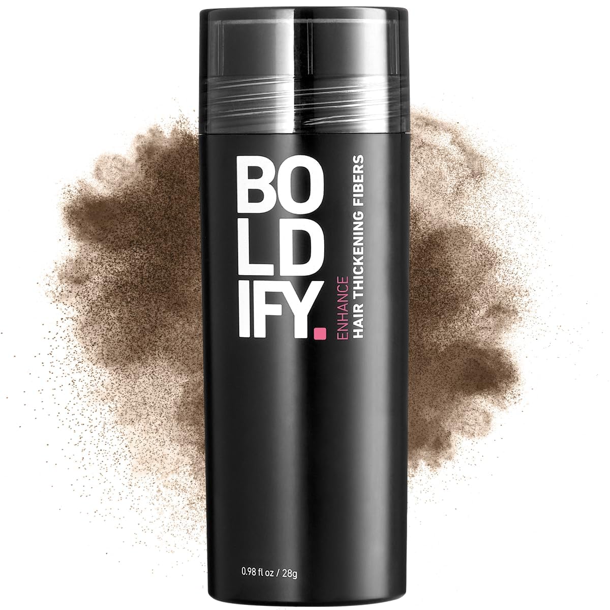 BOLDIFY Hair Fibers (28g) - Fill In Thinning and Fine Hair for an Instantly Fuller, Thicker Look - 14 Shades for Women & Men - Light Brown