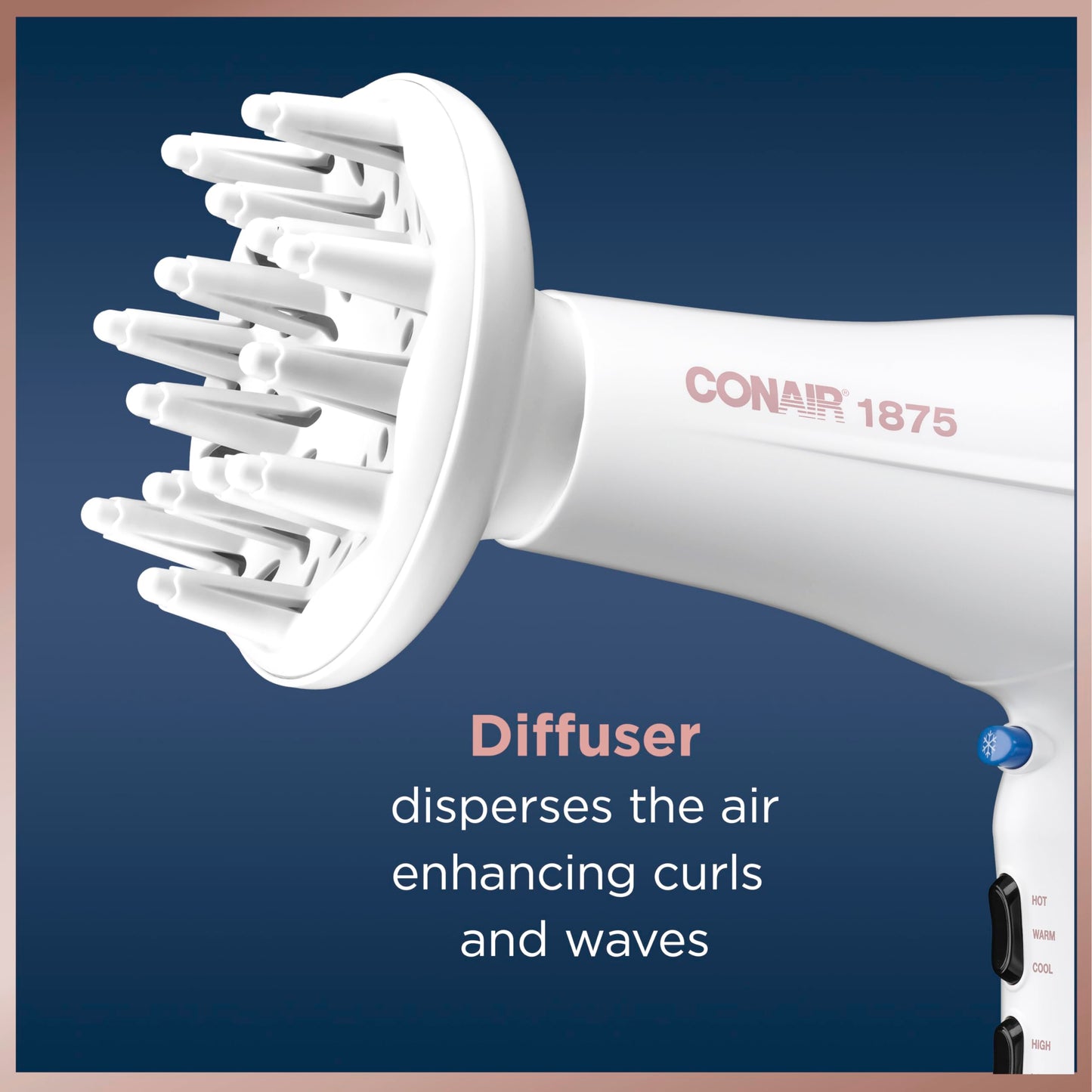 Conair Double Ceramic Hair Dryer with Diffuser | Blow Dryer with Ionic Conditioning | Includes Diffuser and Concentrator | Amazon Exclusive