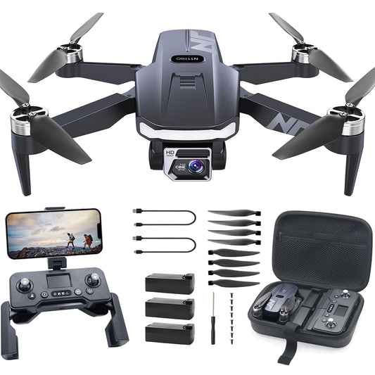 NAFYRE N11 PRO GPS Drone with Camera for Adults 4K UHD, 90 Min Long Flight Time, Long Control Range, Auto Return, Follow Me, Brushless Motor, 5G FPV RC Quadcopter for Beginners