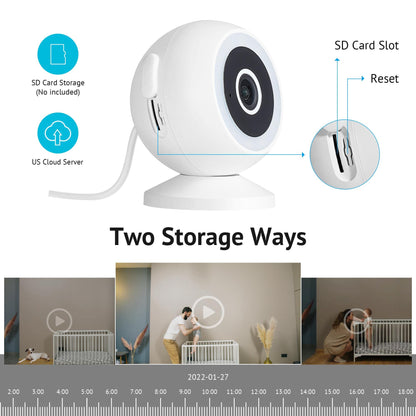 LaView 4MP 2K Security Cameras Outdoor Indoor Wired,IP65, Starlight Sensor & 100 Ft Night Vision,Motion/Person Detection,2-Way Audio/Spotlight,US Cloud,Compatible With Alexa,iOS & Android & Web Access