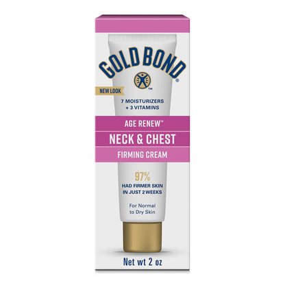 Gold Bond Age Renew Neck & Chest Firming Age Renew Cream, 2 oz., Clinically Tested Skin Firming Cream