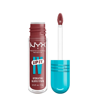 NYX PROFESSIONAL MAKEUP Lip IV Hydrating Gloss Serum, Lip Stain with 12HR Hydration - Hydra Honey (Brown Lip Gloss)