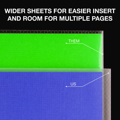 Samsill 200 Pack Heavy Duty Sheet Protectors, Crystal Clear, 8.5x11 Inch Page Protectors for 3 Ring Binder, Letter Size Protectors, Reinforced Holes, Clear Protector, Top Loading, Acid Free