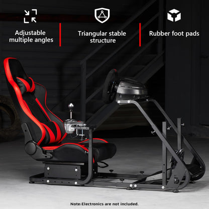 Dardoo G923 Racing Simulator Cockpit with Red Seat Fits for Logitech/Thrustmaster/Fanatec/Playstation G25 G27 G29 G920 T150,Mountable Display Mount,Steering Wheel Stand,Not Included Wheel & Pedals