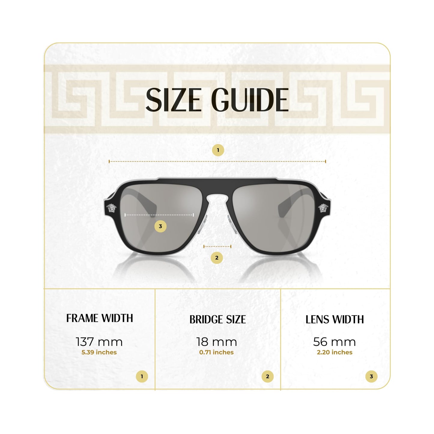 Versace VE2199 MEDUSA CHARM 10006G 56MM Matte Black/Light Grey Mirror Silver Square Sunglasses For Men + BUNDLE With Designer iWear Eyewear Kit