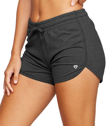 COLOSSEUM Active Women's Simone Cotton Blend Yoga and Running Short (Black, Large)