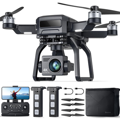 Bwine F7GB2 Drone with 4K Camera for Adults, 3-Axis Gimbal, 9800FT Transmission Range, FAA compliance, 50Mins Flight Time with 2 Batteries, GPS Auto Return+Follow Me+Beginner Mode