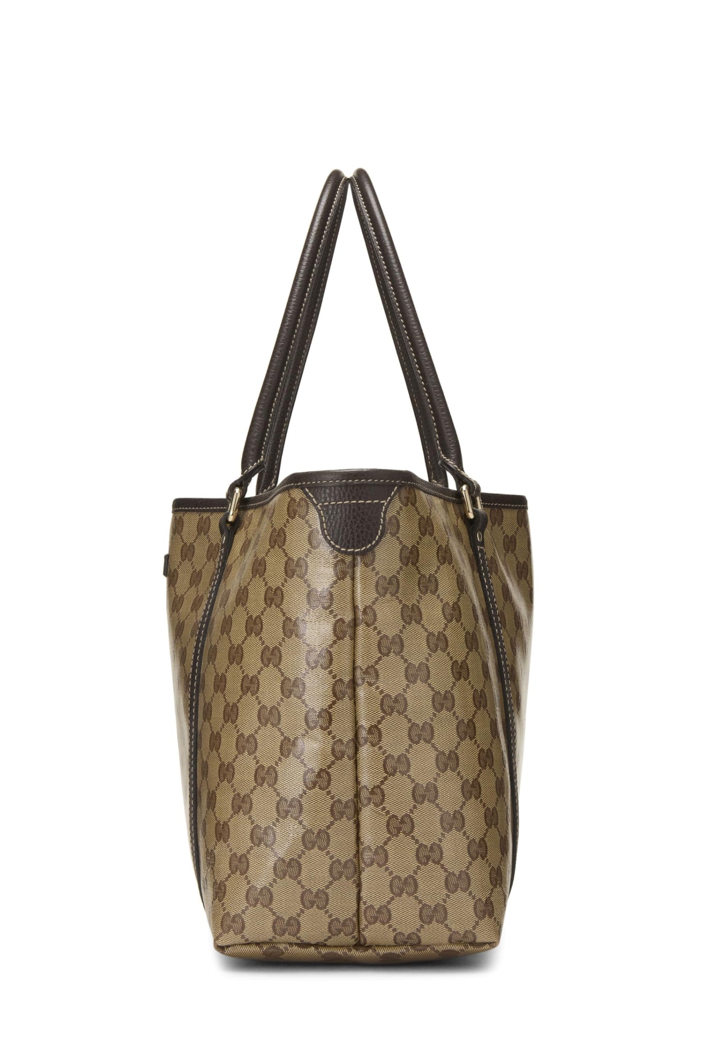 Gucci, Pre-Loved Original GG Crystal Canvas Joy Tote, Brown