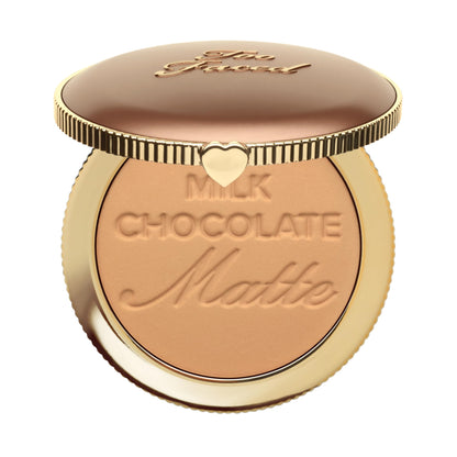 Too Faced Chocolate Soleil Matte Bronzer | Long Lasting + Cruelty Free, 0.28 Ounce, Milk Chocolate