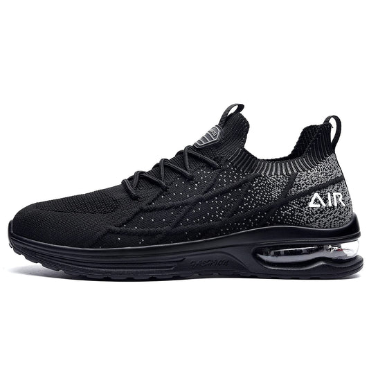 IIV Mens Walking Shoes Air Casual Running Gym Tennis Fashion Sneakers Comfortable Non Slip Black 9.5