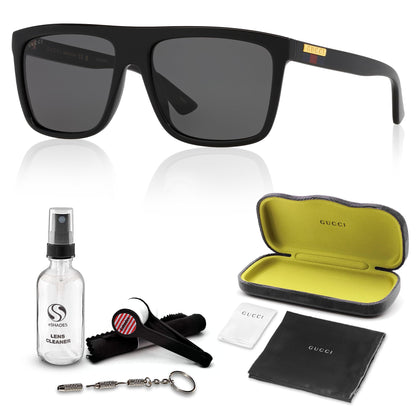 Gucci GG0748S Designer Sunglasses: Elegant Rectangular Frame Eyewear with Premium eSHADES Kit - Epitome of Luxury and Style