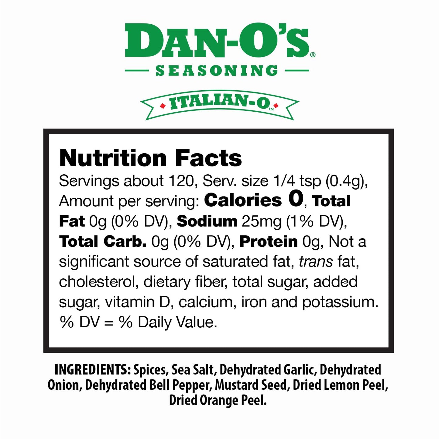 Dan-O's Seasoning - All-Purpose Seasoning & Spices for Cooking & Grilling Anything - meat, vegetables, snacks, popcorn seasoning - Small bottle 4 Pack | Red Pepper Cheesoning®, Cajun, Italian-O™ & Original