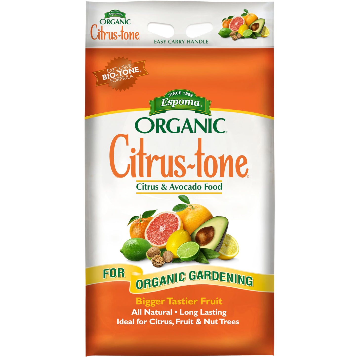 Espoma Organic Citrus-Tone 5-2-6 Natural & Organic Fertilizer and Plant Food for All Citrus, Fruit, Nut & Avocado Trees; 18 lb. Bag. Promotes Vigorous Growth & Abundant Fruit - 2 Pack