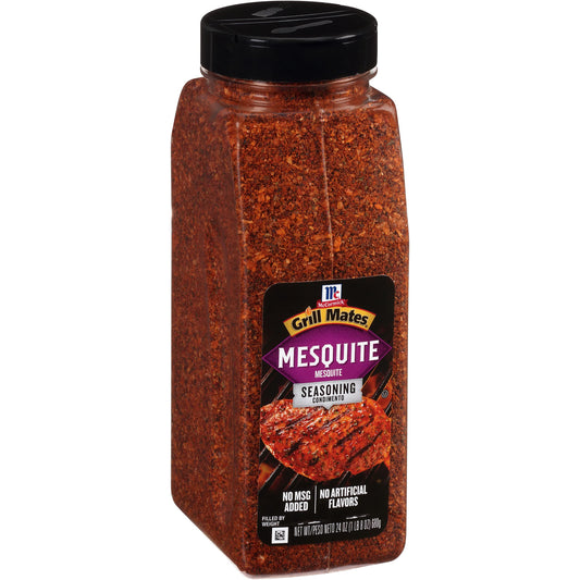 McCormick Grill Mates Mesquite Seasoning, 24 oz - One 24 Ounce Container of Mesquite BBQ Spice, Versatile Use in Marinades, Meats, Dressings and More