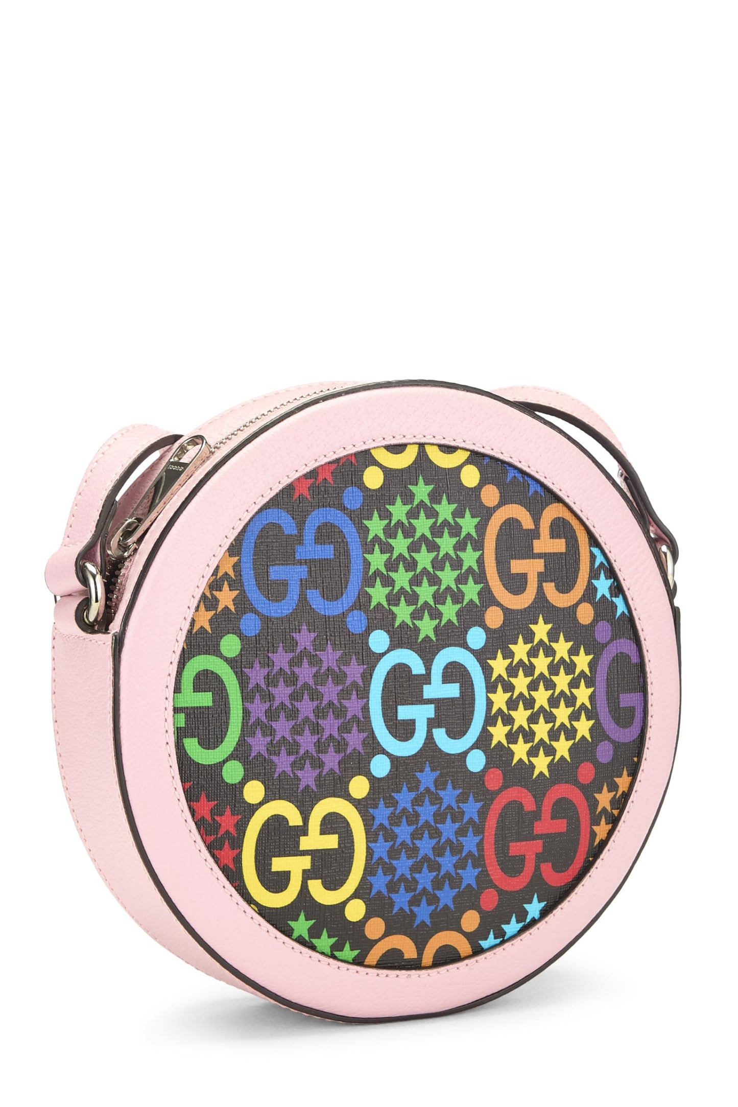 Gucci, Pre-Loved Multicolor GG Supreme Psychedelic Crossbody, Pink