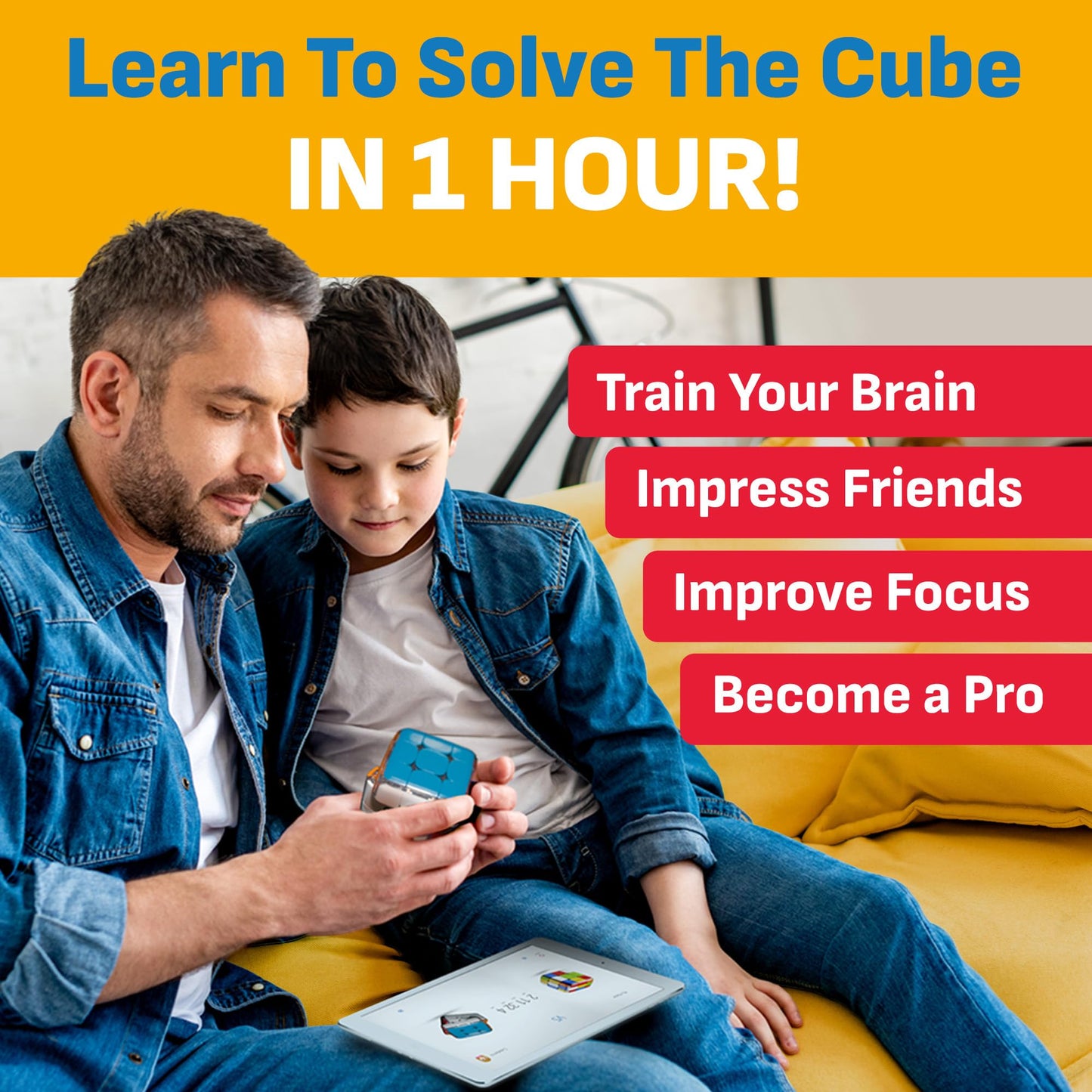 GoCube Edge - Connected Electronic Bluetooth Cube. Smart Cube 3x3 Magnetic Stickerless Speed Cube Movements Tracker for Kids, Teens & Adults. STEM Puzzle Toy Cube Game. Free App