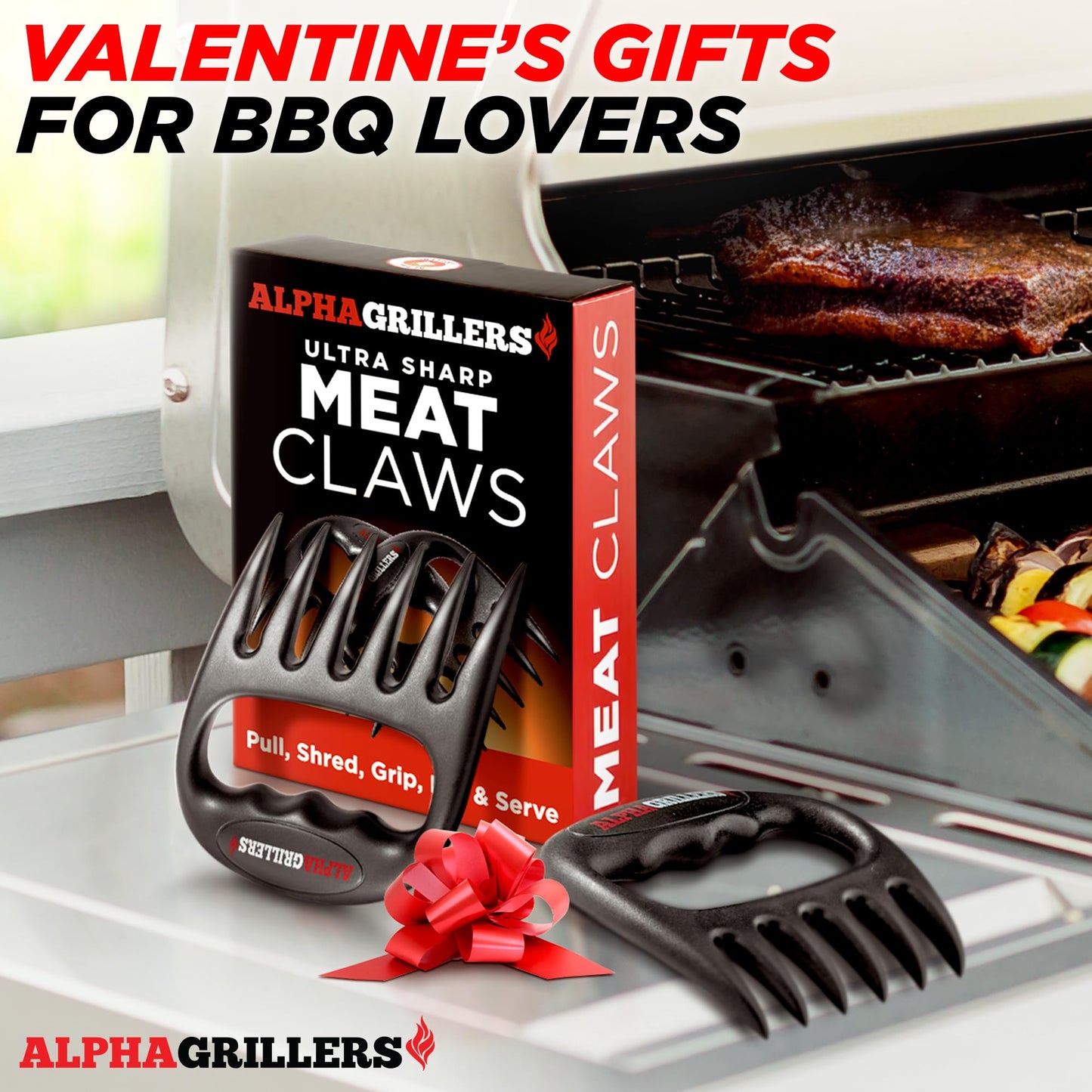 Meat Shredder Claws - BBQ Smoker Accessories Pulled Pork Tool - Barbecue Grilling Gifts for Men Valentines Day Gifts for Him