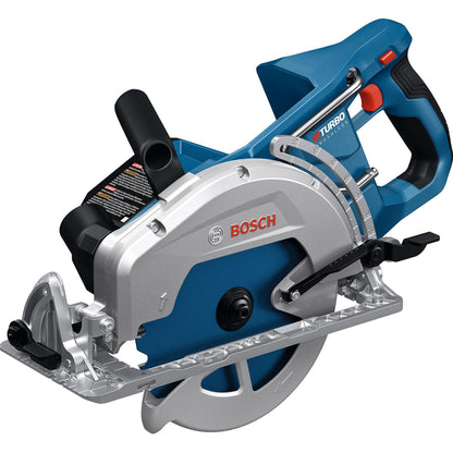 BOSCH GKW18V-26N PROFACTOR 18V 7-1/4" Rear Handle Circular Saw - BITURBO Brushless Technology, 5000 RPM, Lightweight Ergonomic Design, Left Blade Orientation, Electronic Brake, Dust Port (Bare Tool)