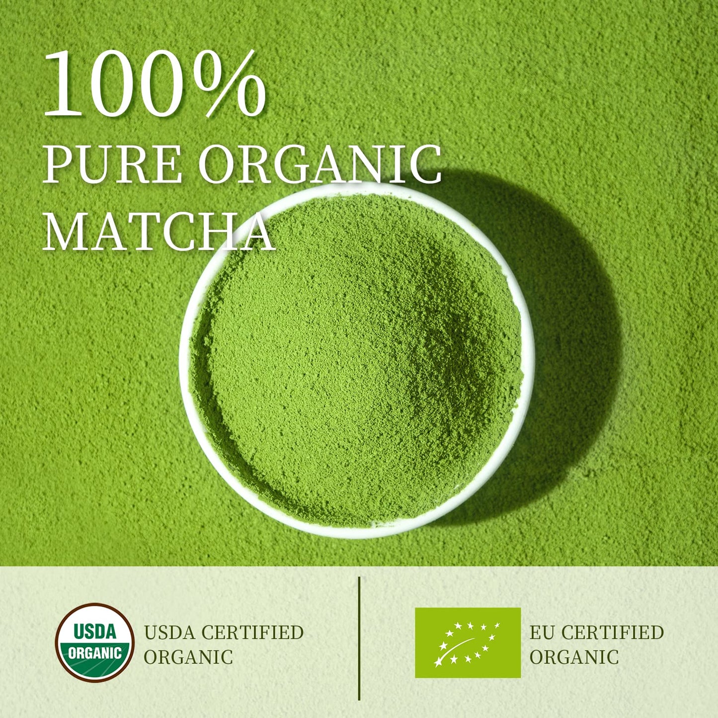 Chaism Ceremonial Grade Matcha Green Tea Powder - Premium First Harvest USDA Organic Gluten-Free Vegan, 100% Pure Unsweetened No Additives, 1.76oz Tin