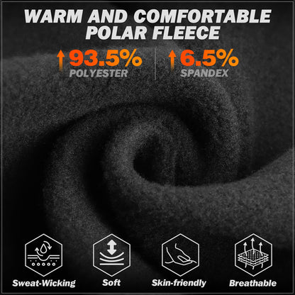 GXCROR Ski Mask Breathable Balaclava Windproof Winter Thermal Face Cover for Cold Weather Skiing Motorcycle for Men and Women Black