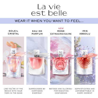 Lancôme La Vie Est Belle Eau de Parfum - Long Lasting Fragrance with Notes of Iris, Earthy Patchouli, Warm Vanilla & Spun Sugar - Floral & Sweet Women's Perfume, 0.34 Fl Oz