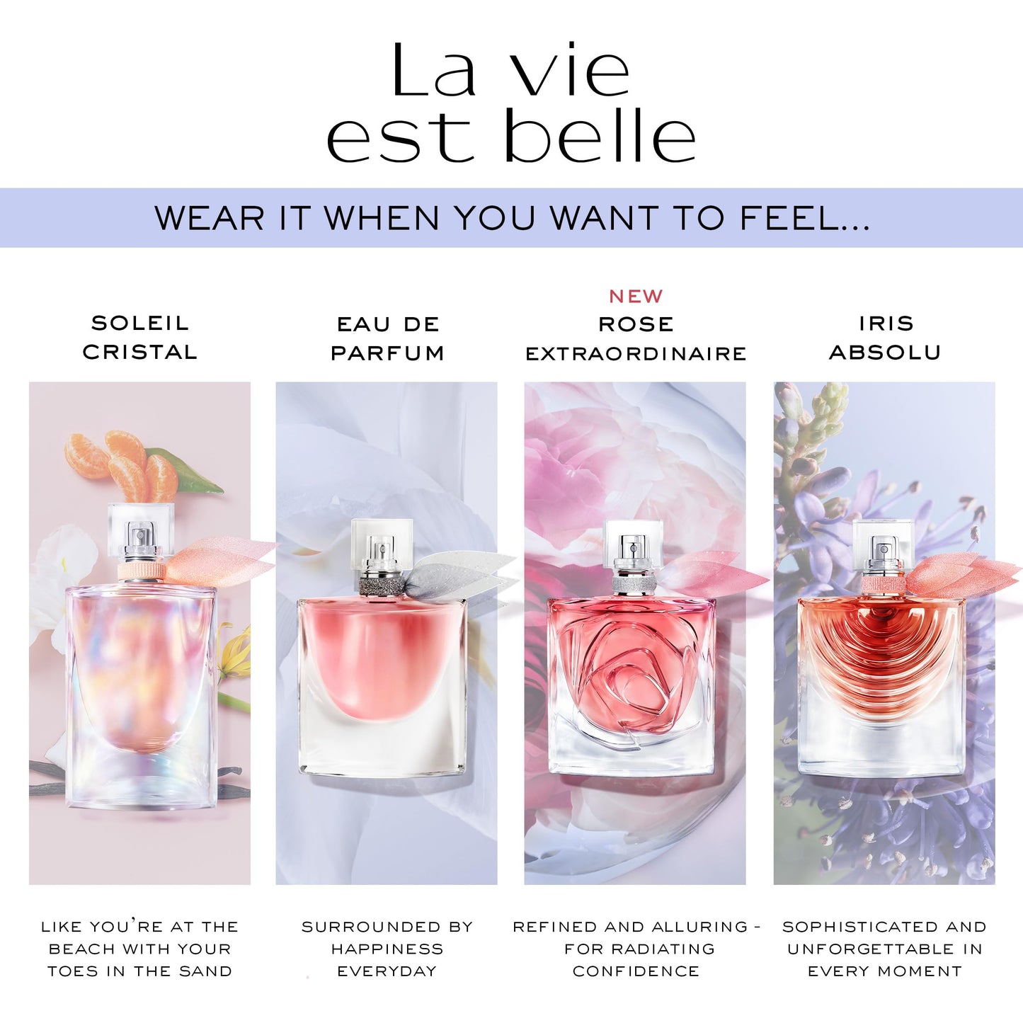 Lancôme La Vie Est Belle Rose Extraordinaire Eau de Parfum - Amazon Exclusive - Long Lasting Fragrance with Rose, Iris & Woody Musk - Warm & Floral Women's Perfume, 3.4 Fl Oz