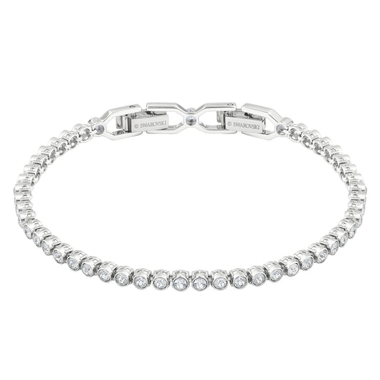 Swarovski Women's Emily Collection Bracelet, Brilliant Clear Crystals with Rhodium Plating