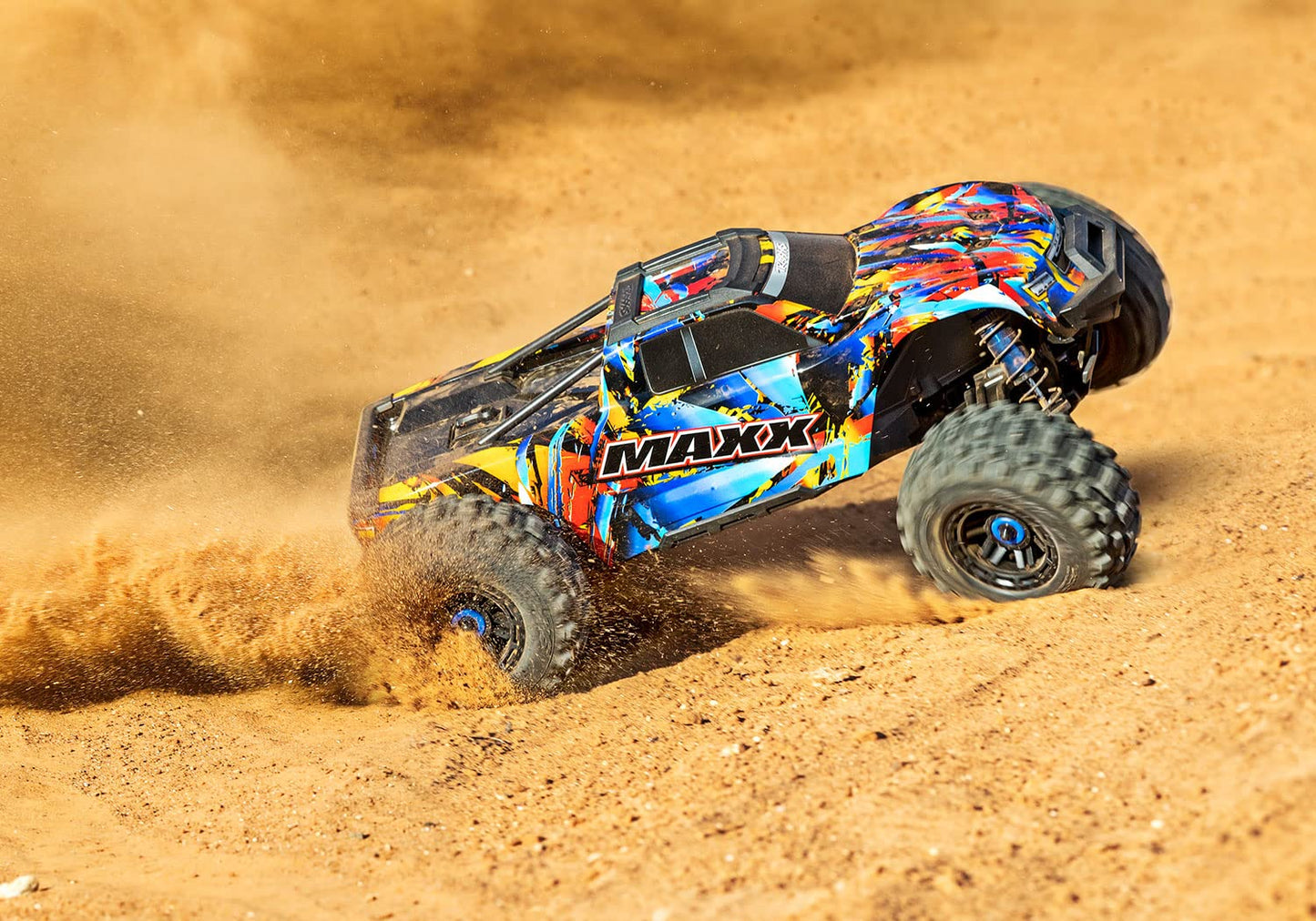 TRAXXAS Maxx Wide Colourful 1:10 RC Model Car Monster Truck 4WD RTR 2.4GHz