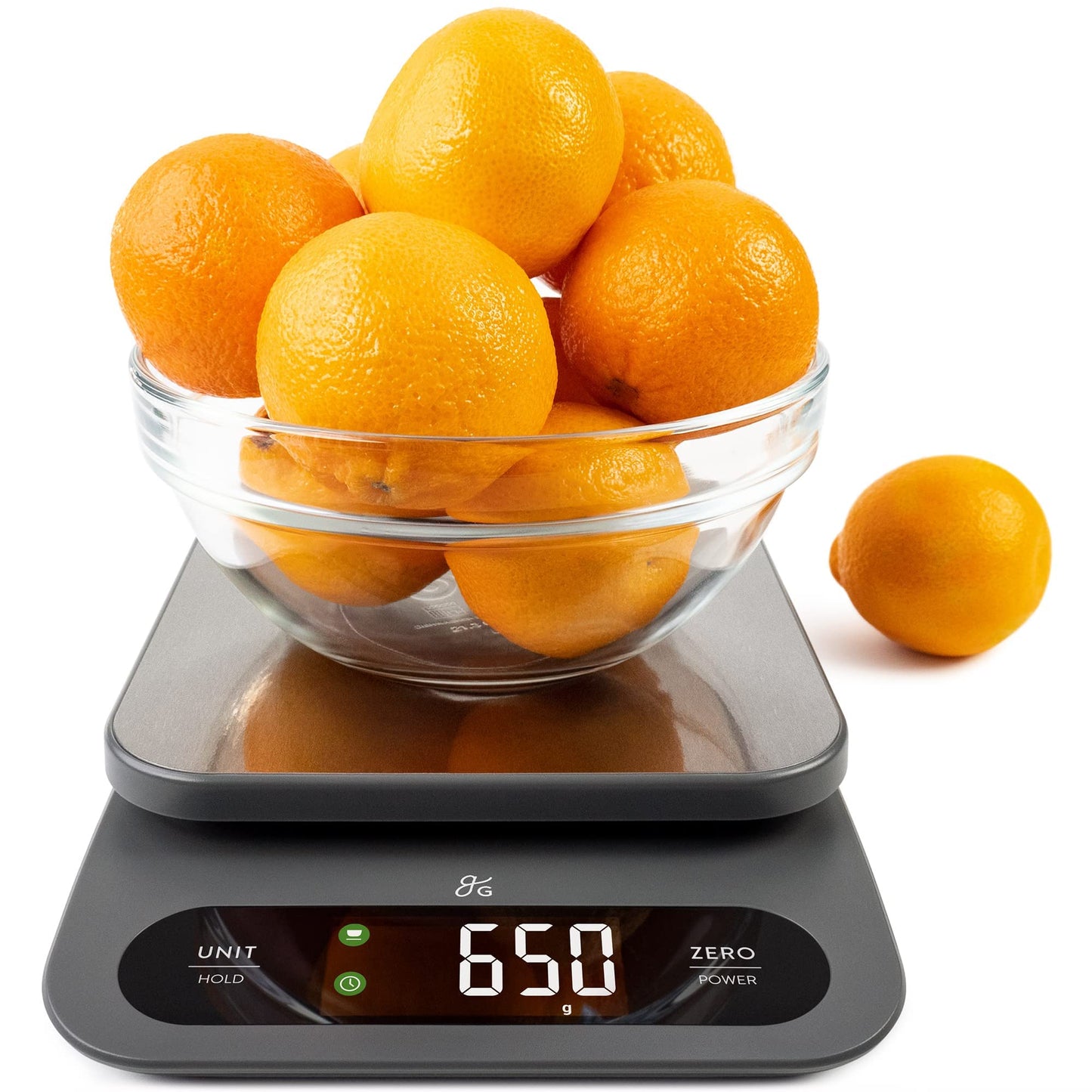 Greater Goods High Capacity Kitchen Scale, A Premium Food Scale, Weighs in Grams and Ounces with 22 Pound Capacity, Hi-Def LCD Screen, and Stainless Steel Platform