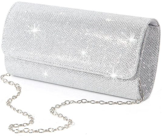 lovyoCoCo Evening Bag Clutch Purses for Women, Ladies Sparkling Party Handbag Wedding Bag