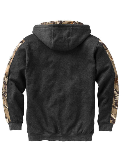 Legendary Whitetails Men's Camo Outfitter Hoodie, Charcoal Heather, Small