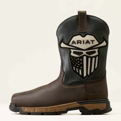 ARIAT Men's Rebar Flex Western VentTEK Incognito Composite Toe Work Boot, Storm/Iron Coffee, 7.5