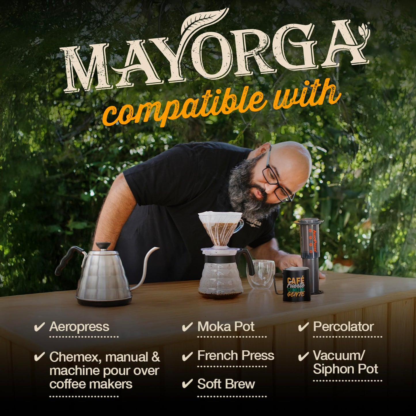 Mayorga Organic Coffee 2lb Artesano Blend - Medium Roast Whole Bean Coffee Speciality Grade, 100% Arabica, Slow Roasted, Chocolate and Nutty Flavor with Low Acidity - USDA Organic, Non-GMO, Kosher