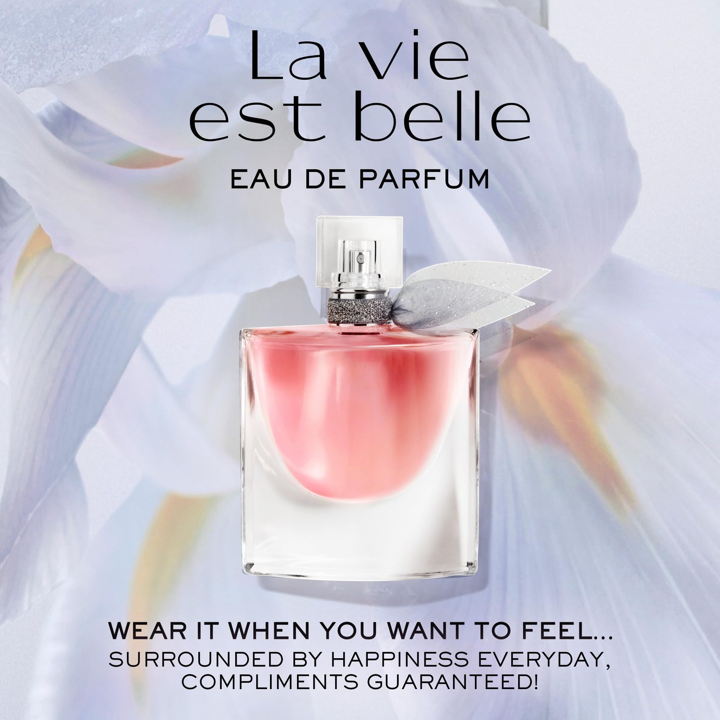 Lancôme La Vie Est Belle Eau de Parfum - Long Lasting Fragrance with Notes of Iris, Earthy Patchouli, Warm Vanilla & Spun Sugar - Floral & Sweet Women's Perfume, 1 Fl Oz