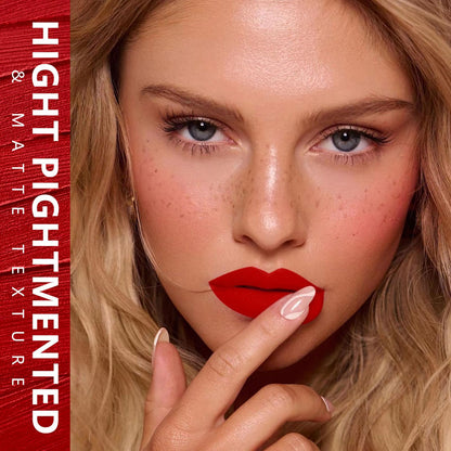 MAKI YIKA Red Lipstick for Women Color Stay Long Lasting Lipsticks, No Smudge Matte Liquid Lipstick Transferproof Cruelty-Free Lip Color | Flamingo