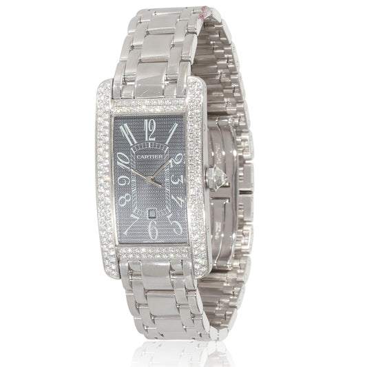 Cartier, Pre-Loved Tank Americaine de Cartier Watch, 7.00, 18K White Gold