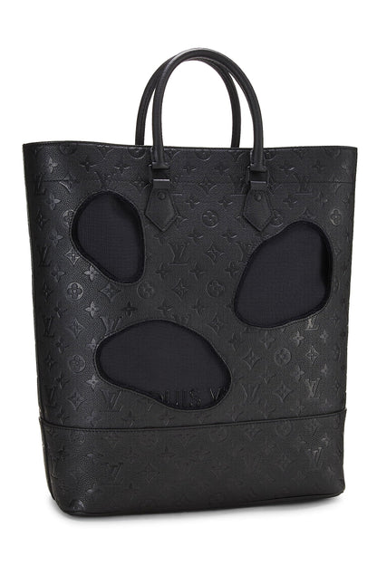 Louis Vuitton, Pre-Loved COMME DES GARÇONS x Louis Vuitton Black Monogram Empreinte Bag with Holes, Black