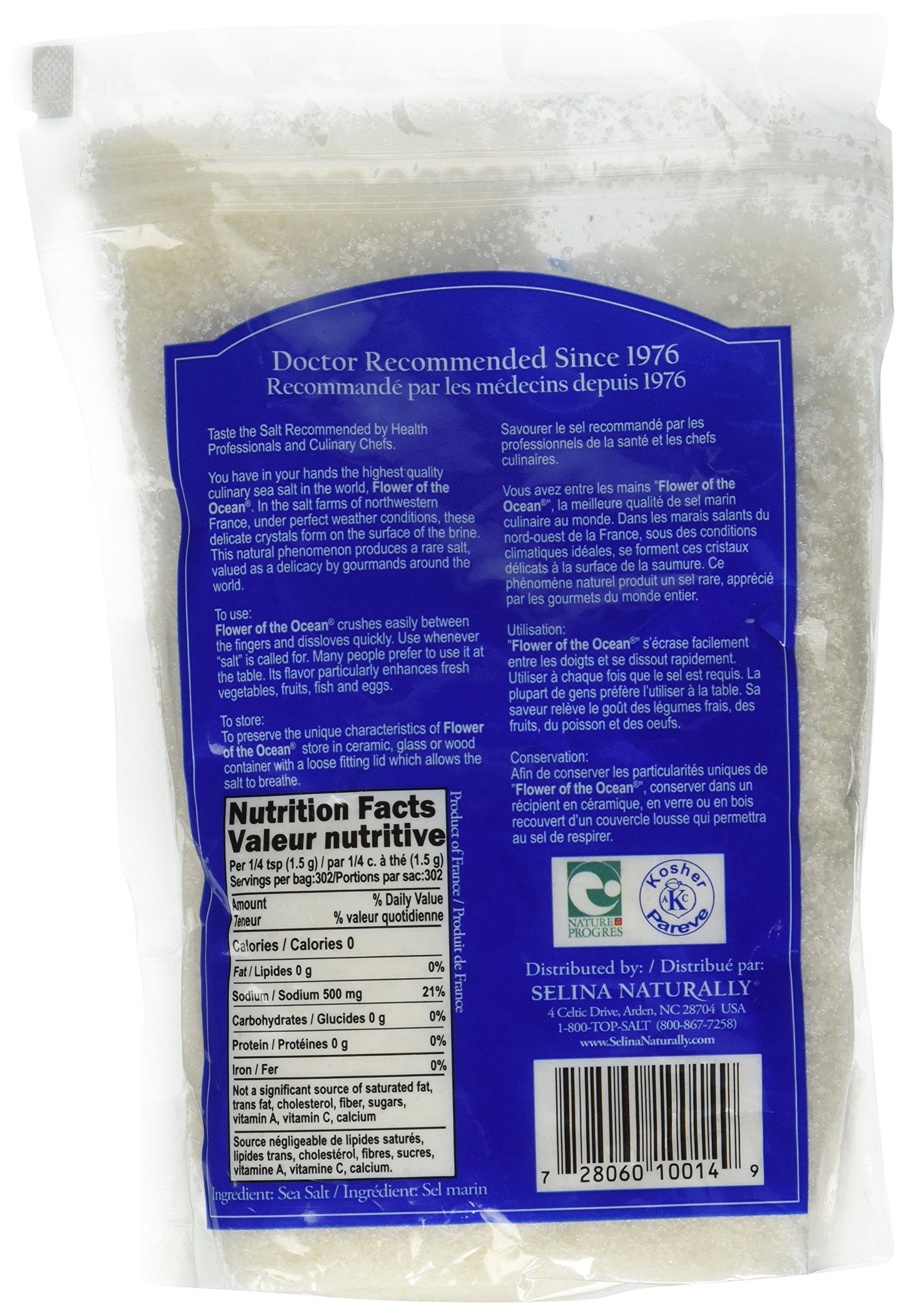 Celtic Sea Salt Flower of The Ocean Salt Bag, 1 Pound