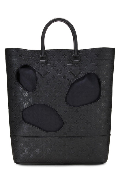 Louis Vuitton, Pre-Loved COMME DES GARÇONS x Louis Vuitton Black Monogram Empreinte Bag with Holes, Black