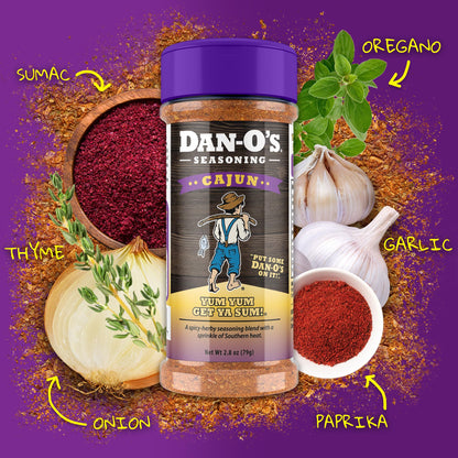 Dan-O's Seasoning - All-Purpose Seasoning & Spices for Cooking & Grilling Anything - meat, vegetables, snacks, popcorn seasoning - Small bottle 4 Pack | Red Pepper Cheesoning®, Cajun, Italian-O™ & Original